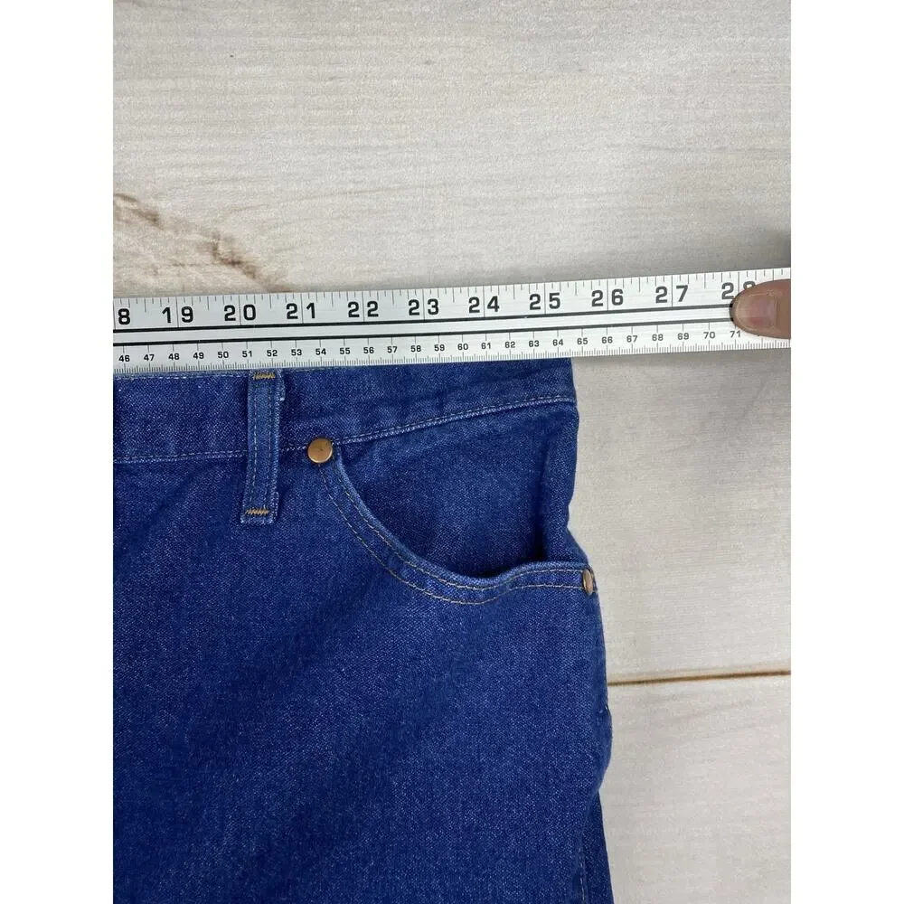 Wrangler 13mwzxs Jeans 54x32 Cowboy Cut Dark Wash Western Ranch Rodeo Work Y2K